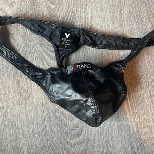 Men’s pleather thong